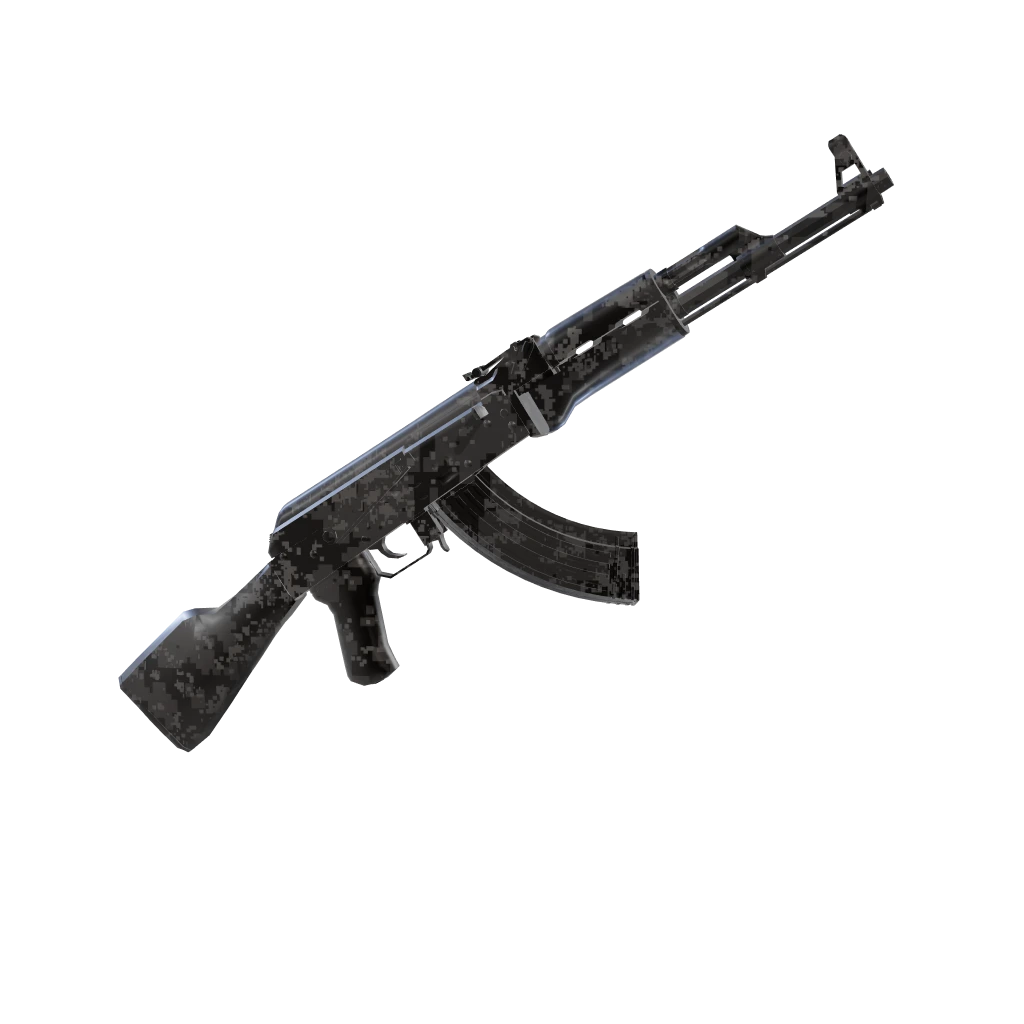 Asphalt camo on an AK-47