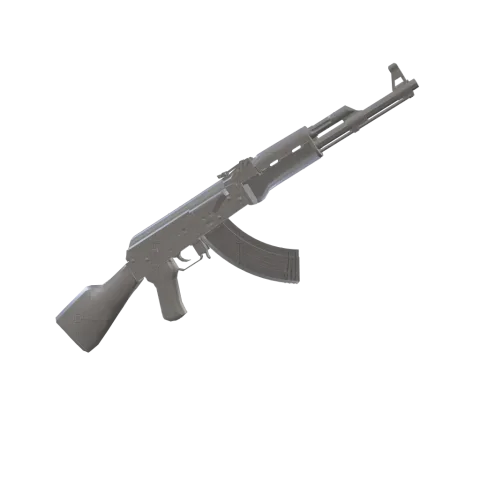 3D Printed camo on an AK-47