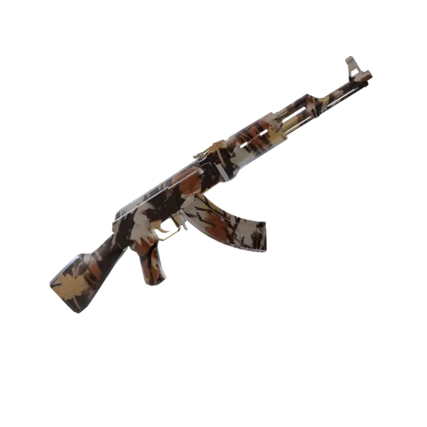 Autumn camo on an AK-47