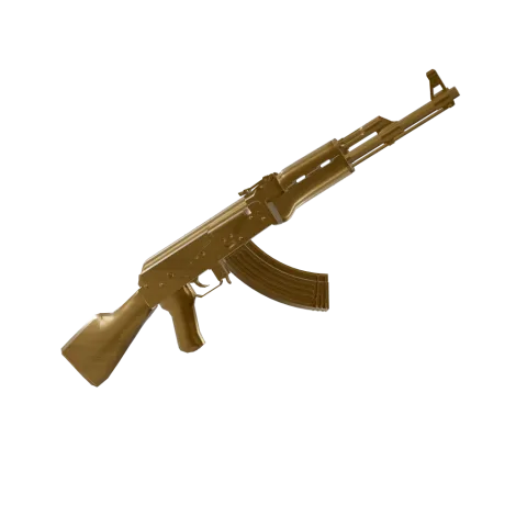 Gold camo on an AK-47
