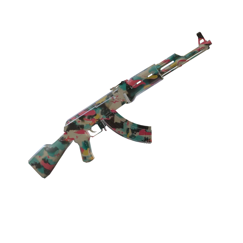 Chemical Remix camo on an AK-47