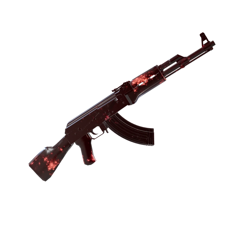 Chiral camo on an AK-47