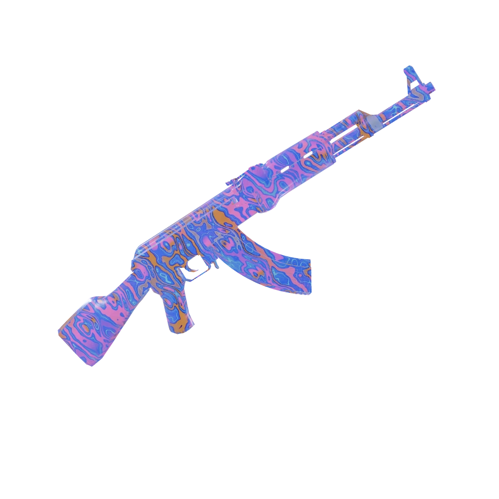 Damascus Reforged camo on an AK-47