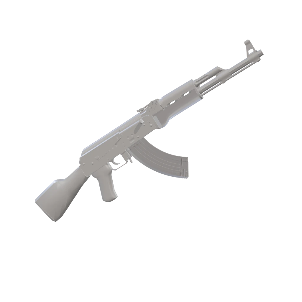 Dark Tan camo on an AK-47