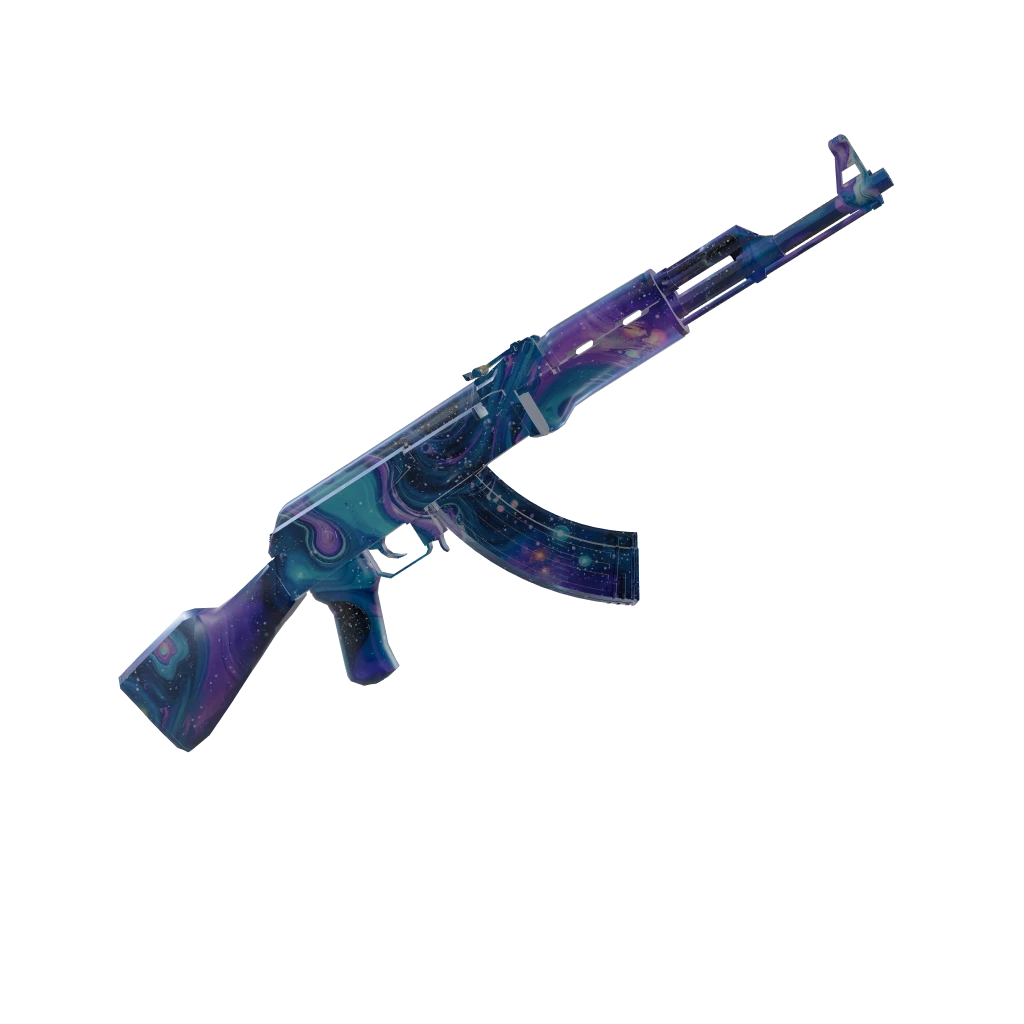 Deep Space camo on an AK-47