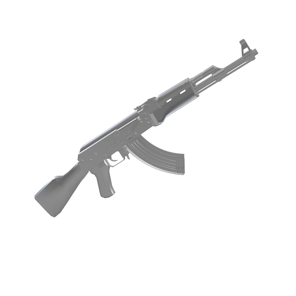 Gunmetal camo on an AK-47