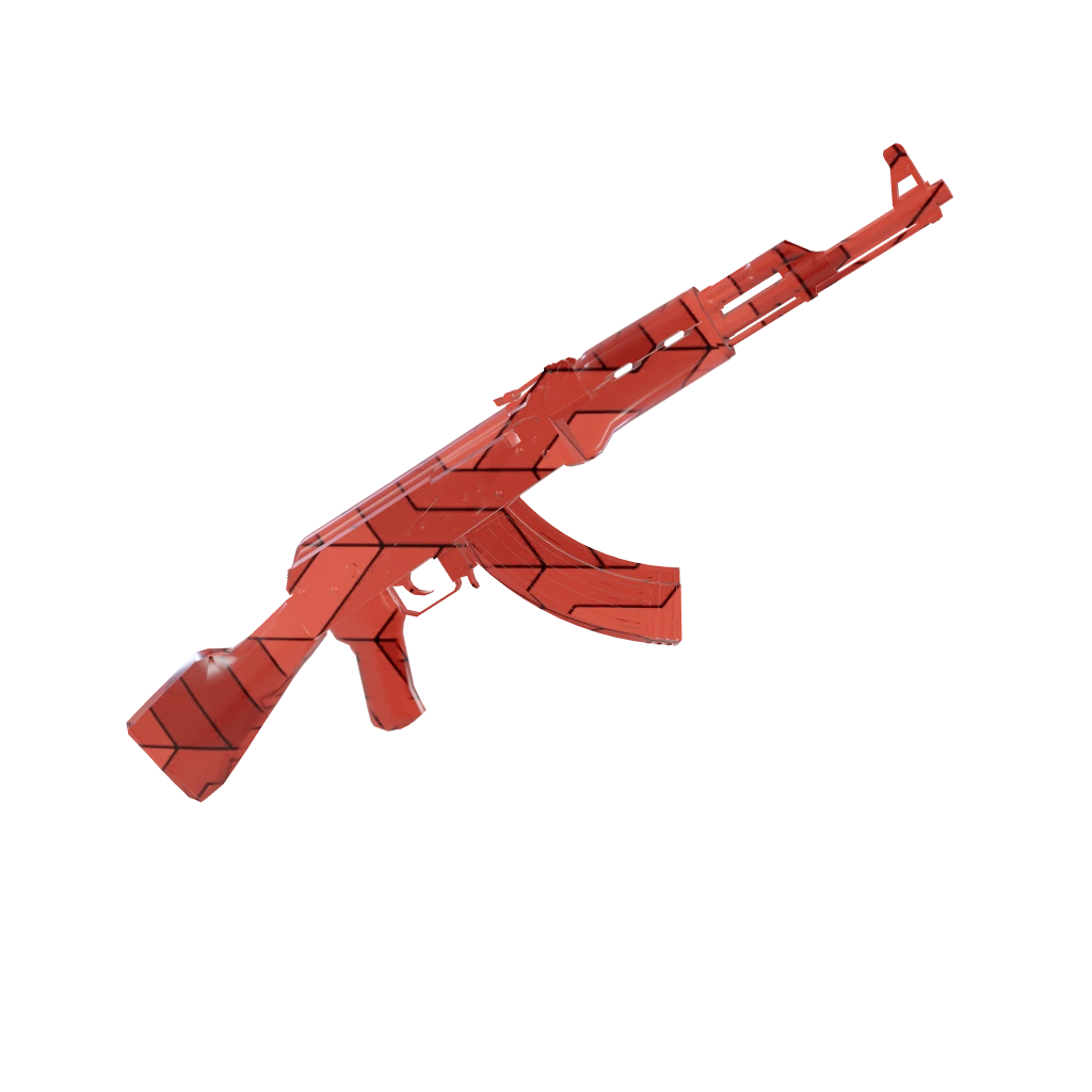 Harmonic Break camo on an AK-47