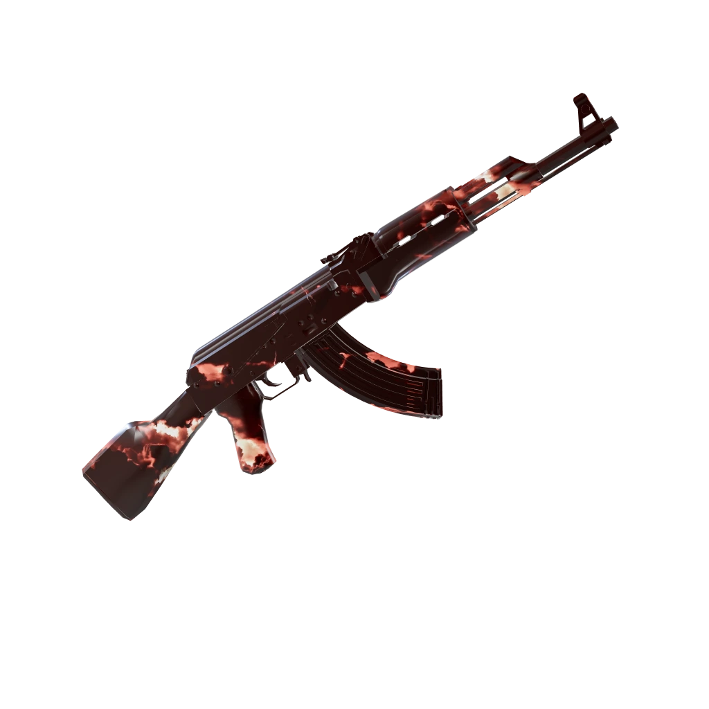 Helio camo on an AK-47
