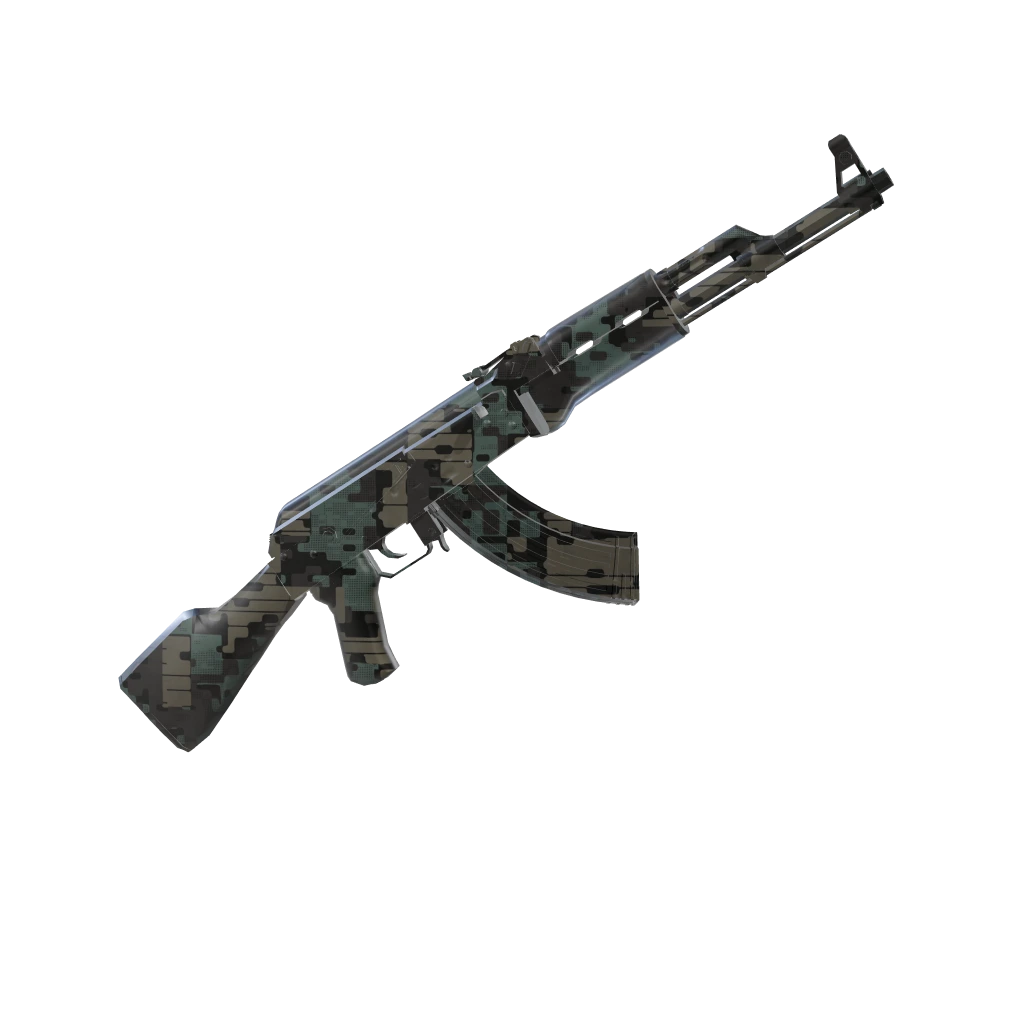 Indexed camo on an AK-47