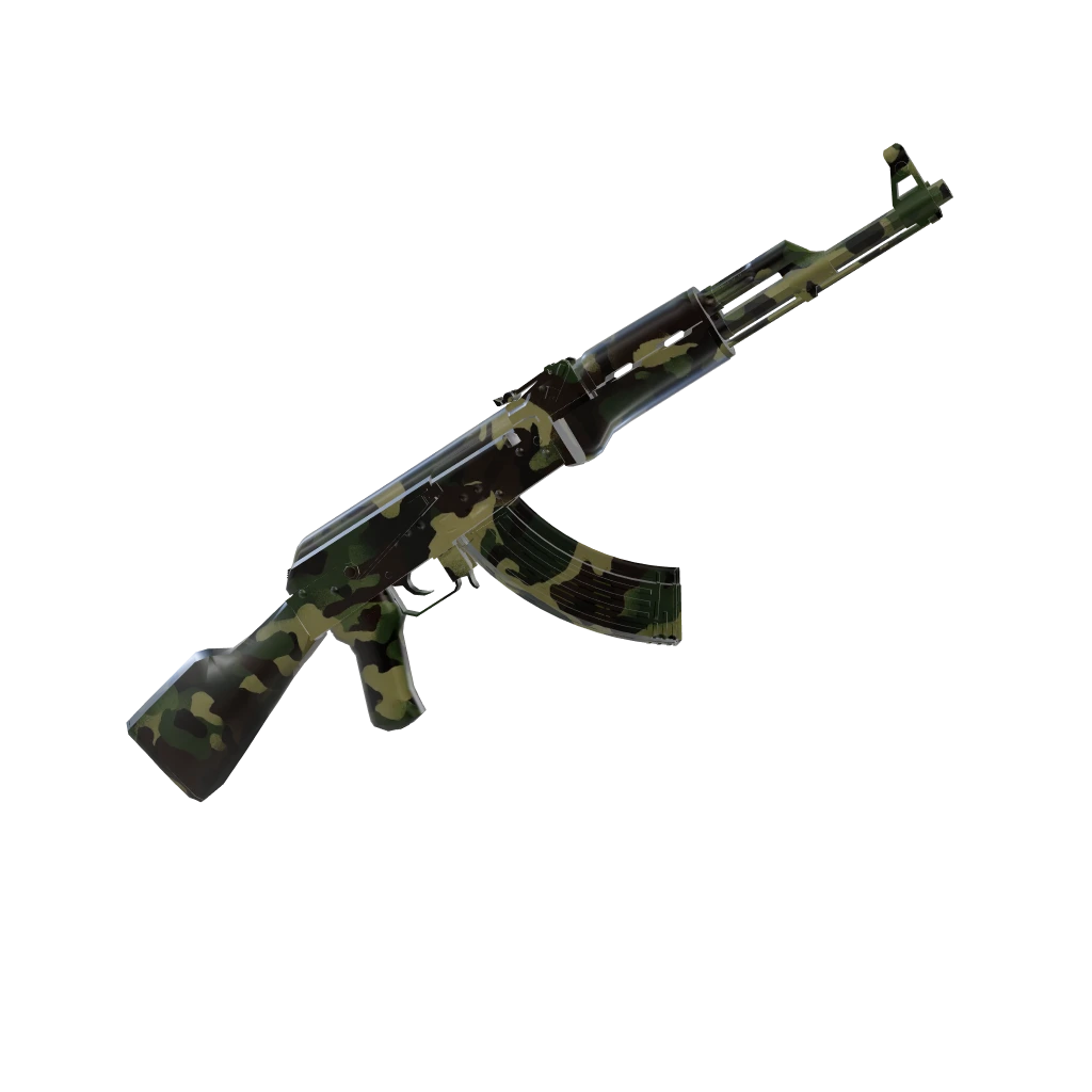Mangrove camo on an AK-47