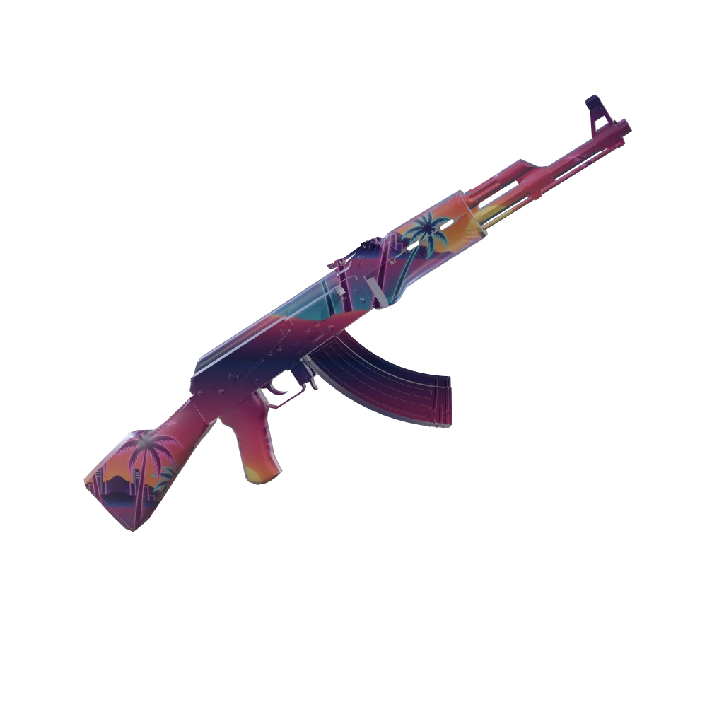Miami camo on an AK-47