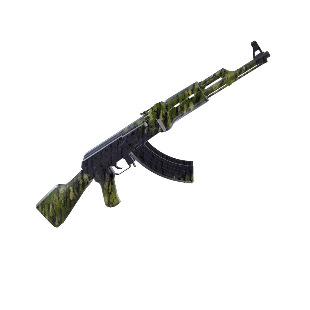 Mosswood camo on an AK-47