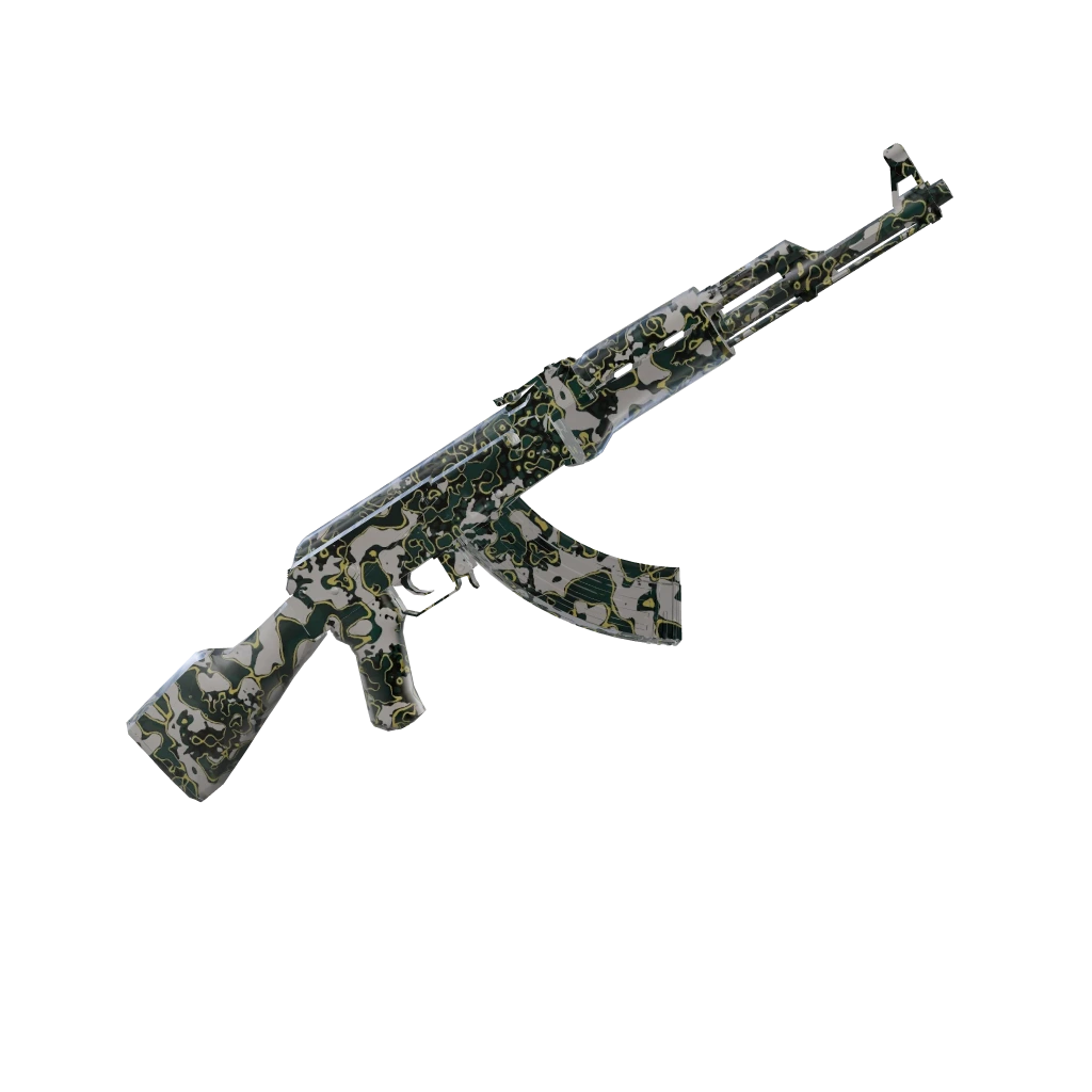 Outcrop camo on an AK-47