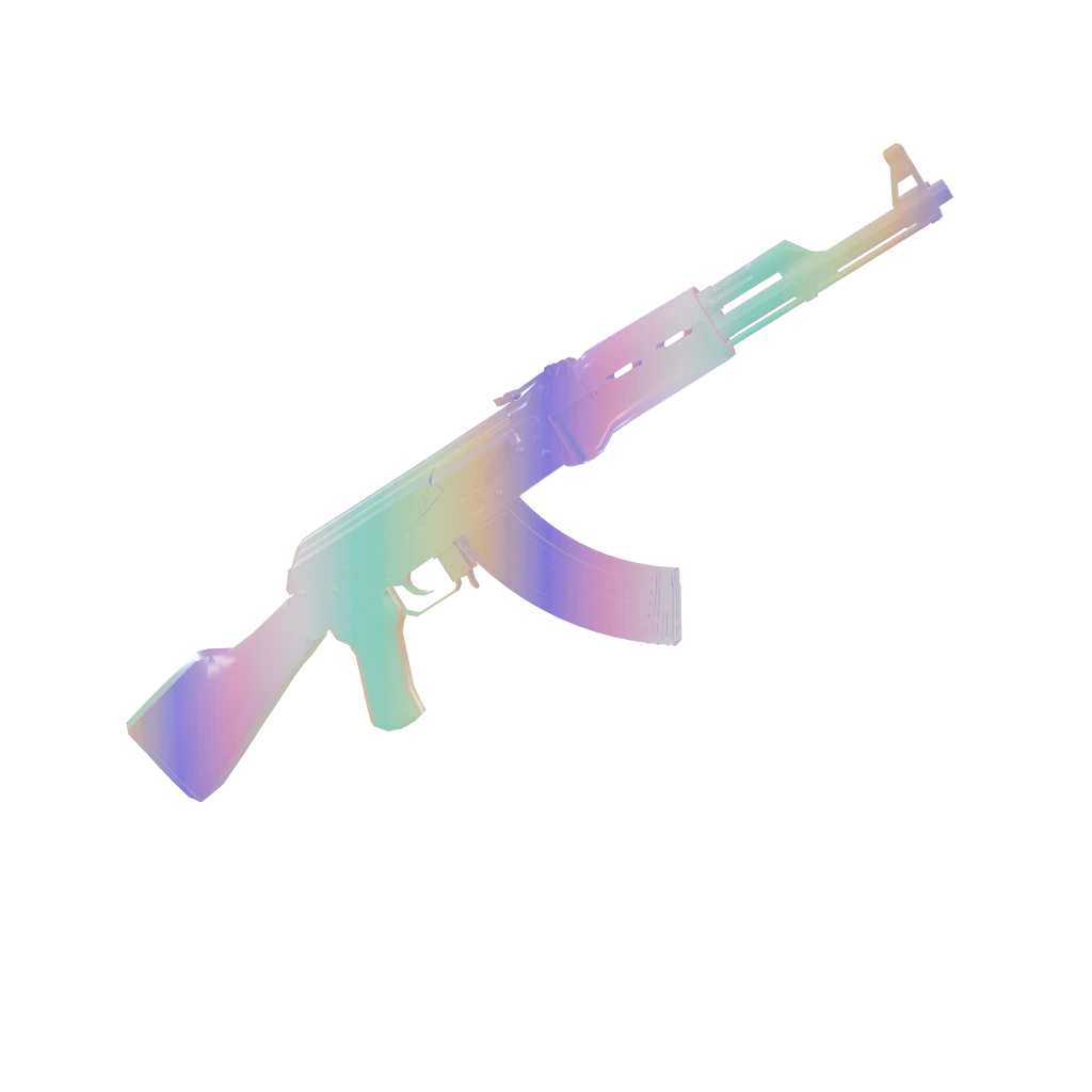 Parallax camo on an AK-47