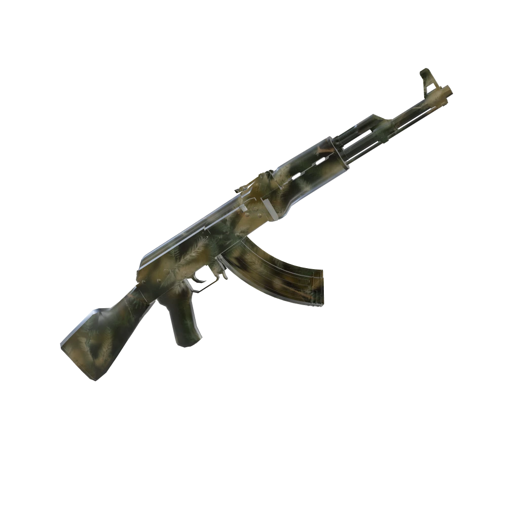 Ponderosa camo on an AK-47