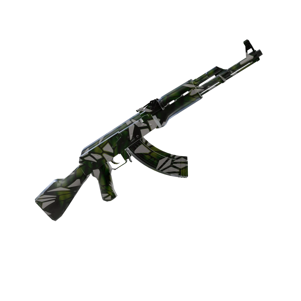 Recursive camo on an AK-47
