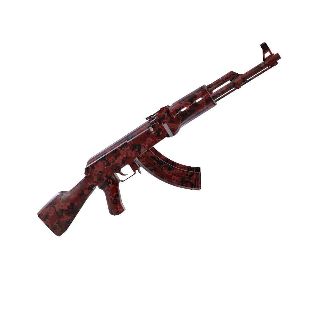 Redshift camo on an AK-47