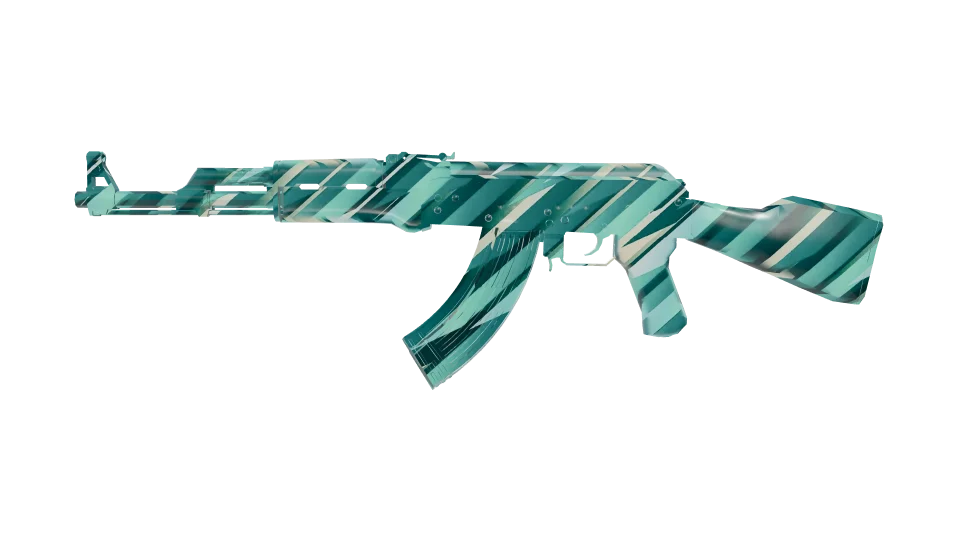Empyros camo on an AK-47, side view
