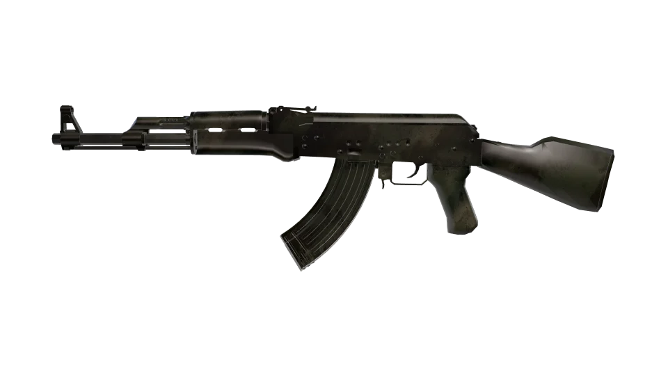 Faction Nk 01 camo on an AK-47, side view