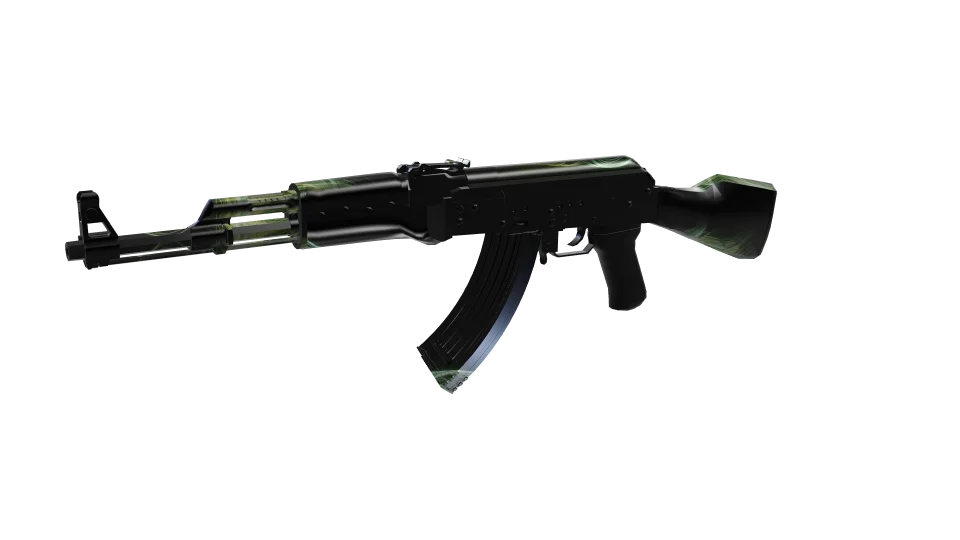 Prestige Master camo on an AK-47, front three-quarter view