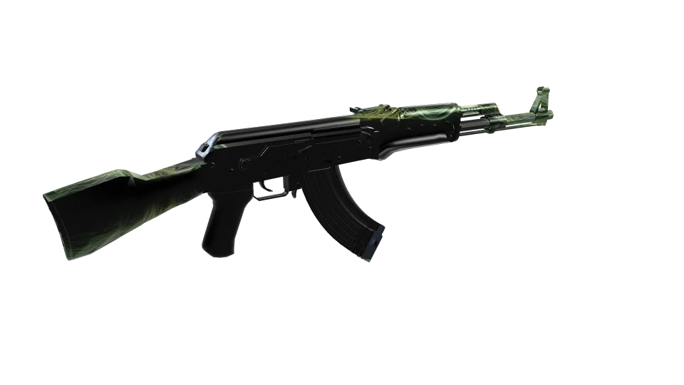 Prestige Master camo on an AK-47, rear three-quarter view