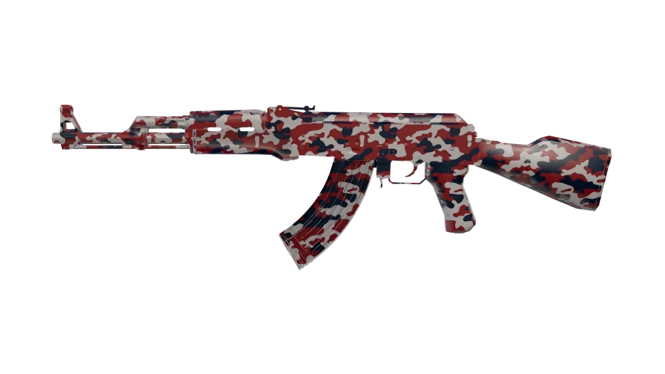 Urban Standard camo on an AK-47, side view