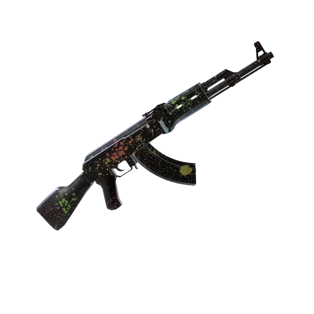Splatter Ops camo on an AK-47