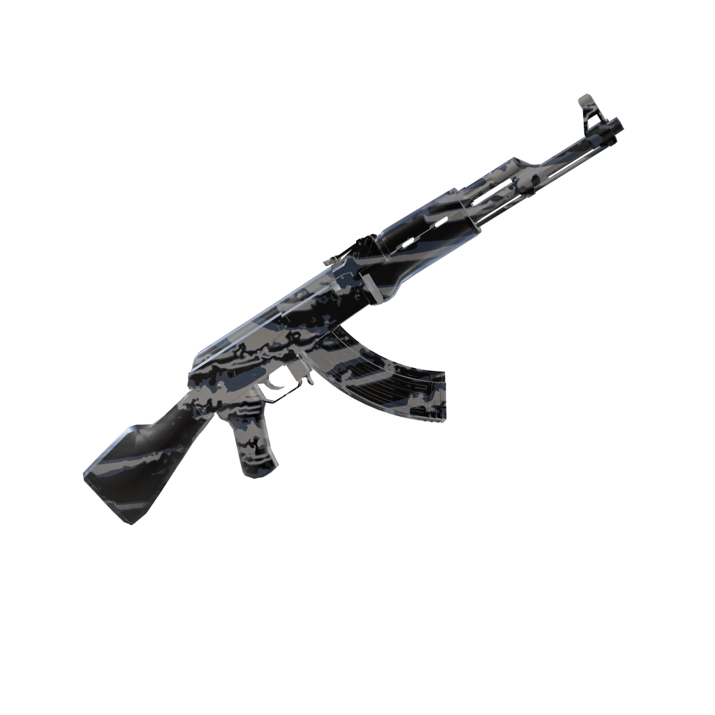 Stormwave camo on an AK-47