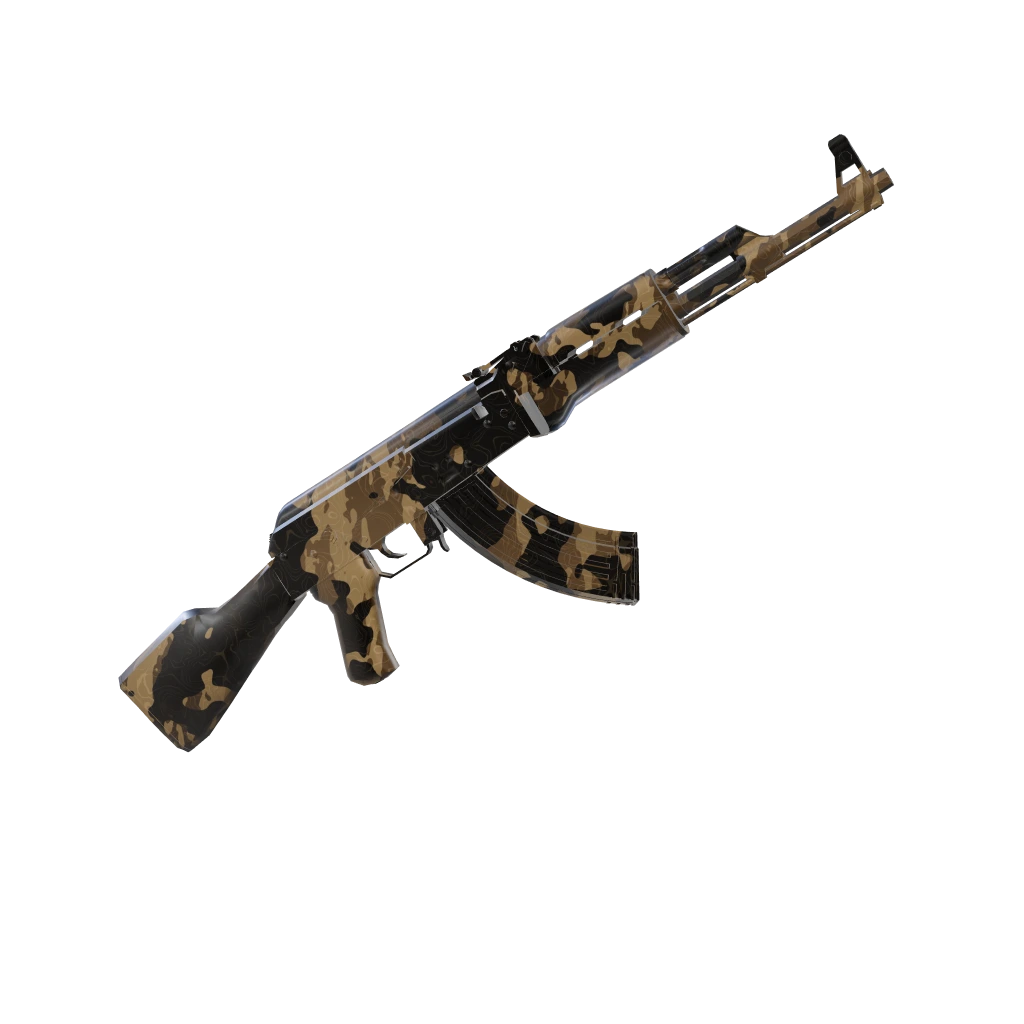 Struck Oil camo on an AK-47