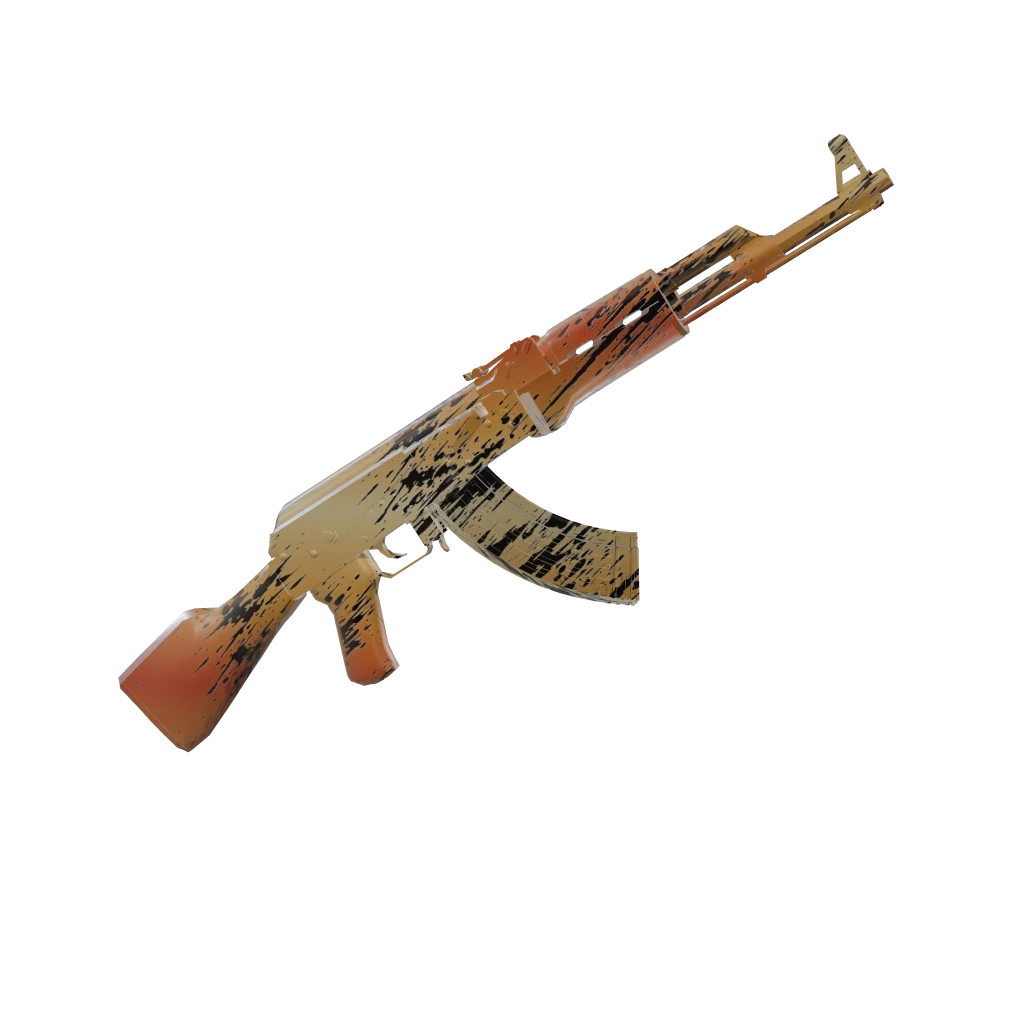 Sunburn camo on an AK-47