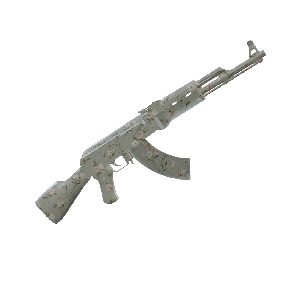 Wallpaper camo on an AK-47