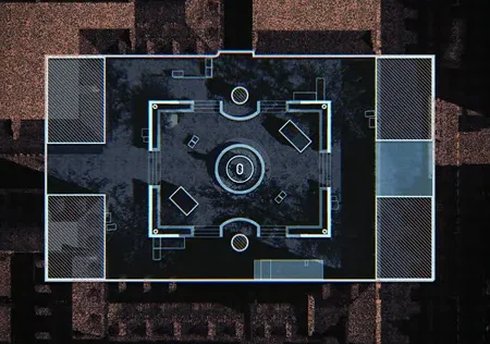 Overhead layout of Cafe