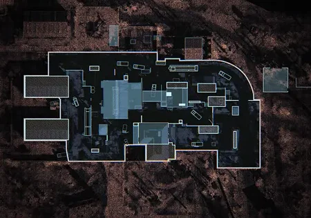 Overhead layout of Munition