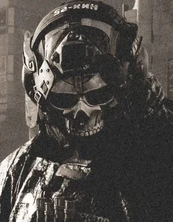 Ghost profile portrait