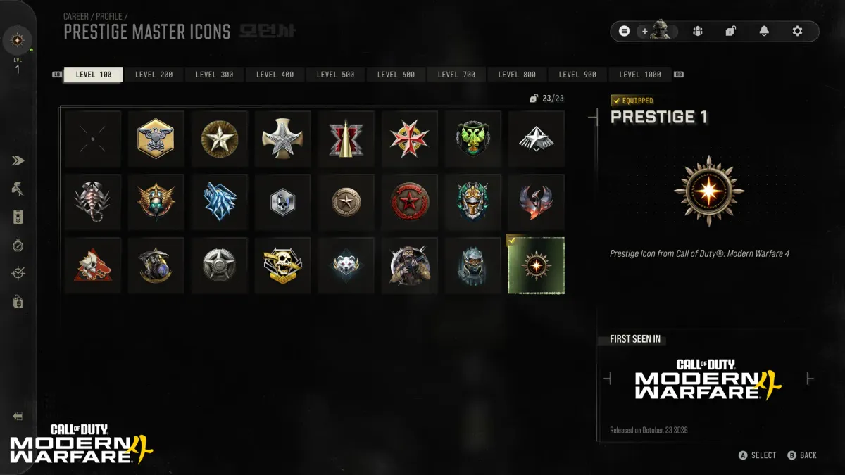 Legacy Prestige icons in MW4