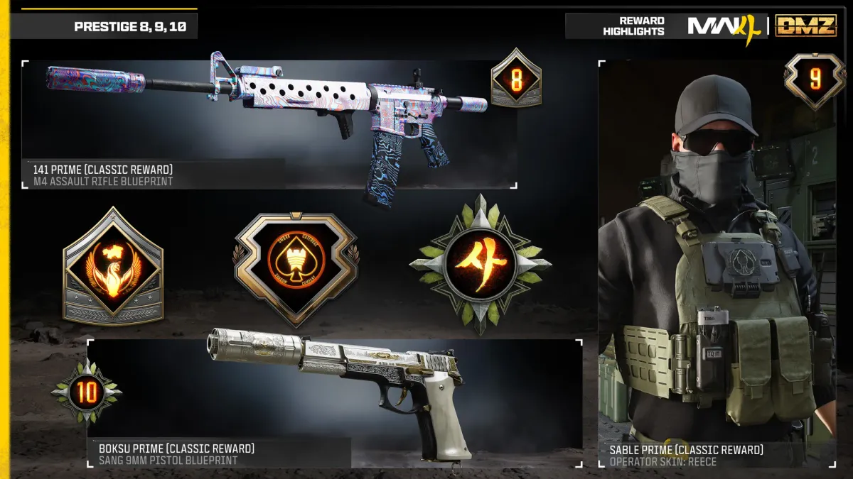 Prestige 8, 9 and 10 highlights in MW4